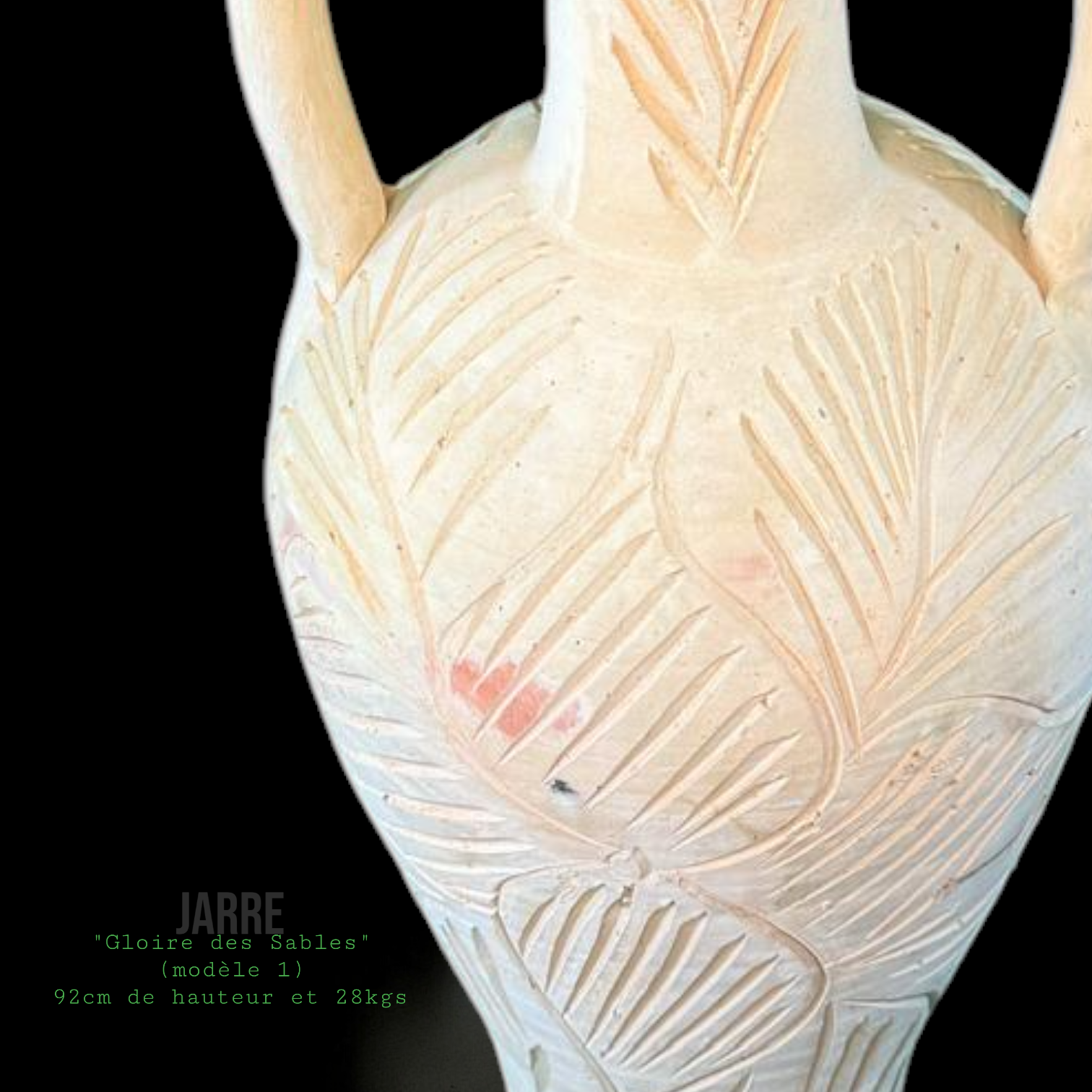 Grande jarre de jardin en terre cuite naturelle – pièce unique faite à la main (modèle 1)