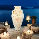 Jarre décorative imposante en terre cuite "Majesté Antique"