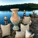 Imposing decorative terracotta jar "Mediterranean Treasure"