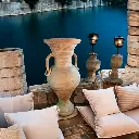  Impressive decorative terracotta jar "Eminence Royale"