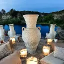 Monumental decorative terracotta jar "Legend of Carthage"