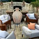 Antique decorative terracotta amphora "Relic of Carthage"