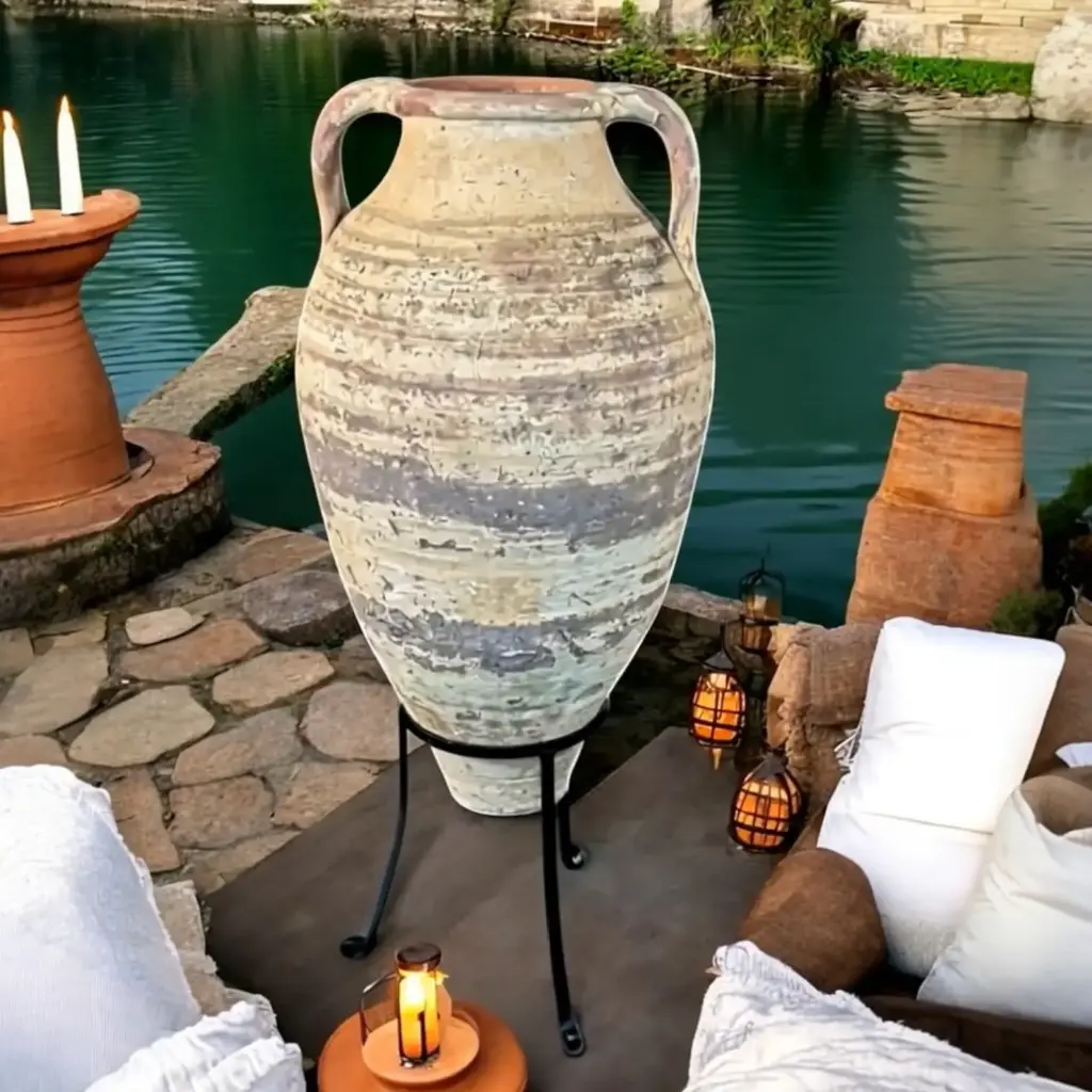 Antique decorative terracotta amphora "Relic of Sousse"