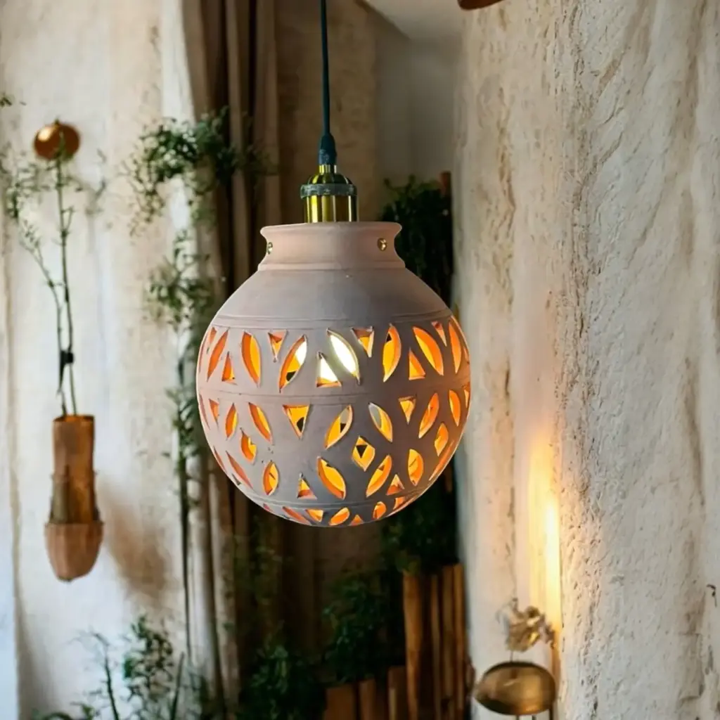 "Moonlight" handmade hanging lamp