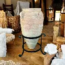 Amphore décorative en terre cuite artisanale "Héritage du Levant"