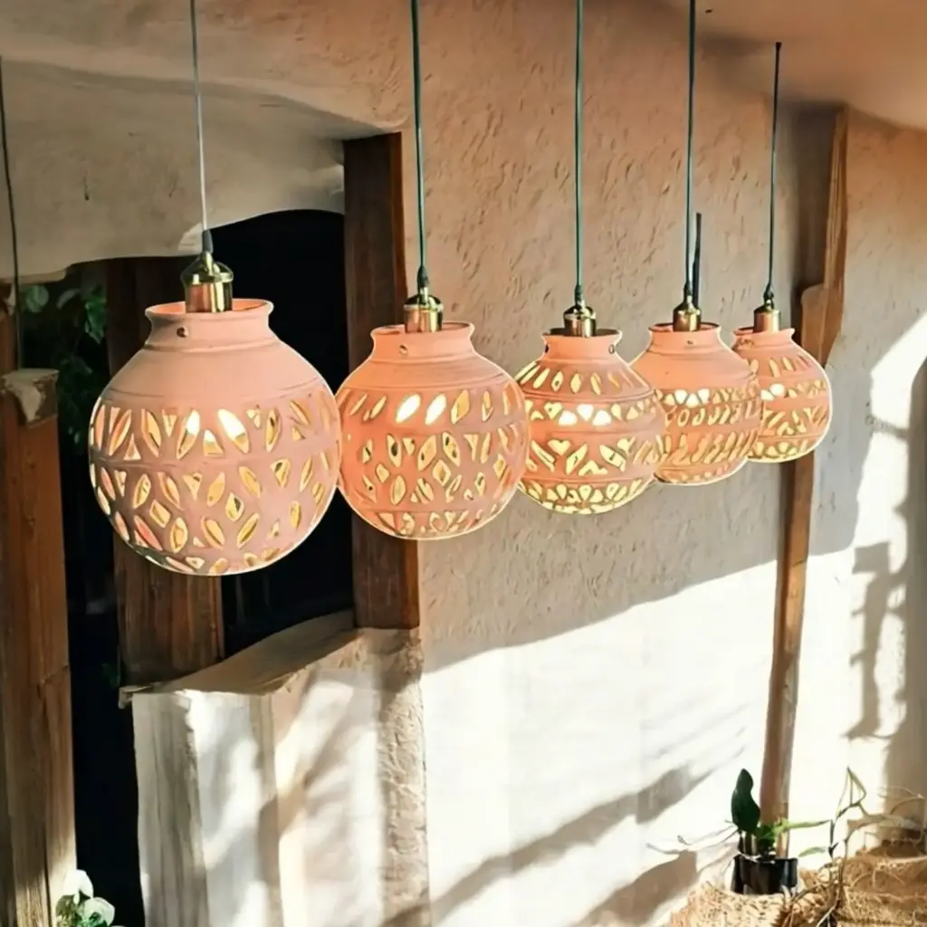 "Moonlight" handmade hanging lamp