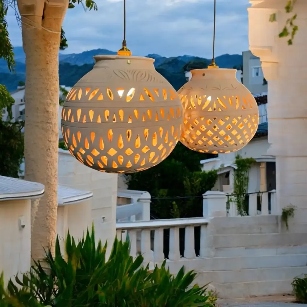 Lampe suspendue "Bulle Céleste"