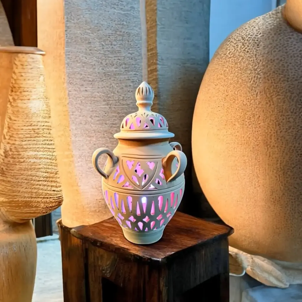 “Desert Lantern” handcrafted lamp